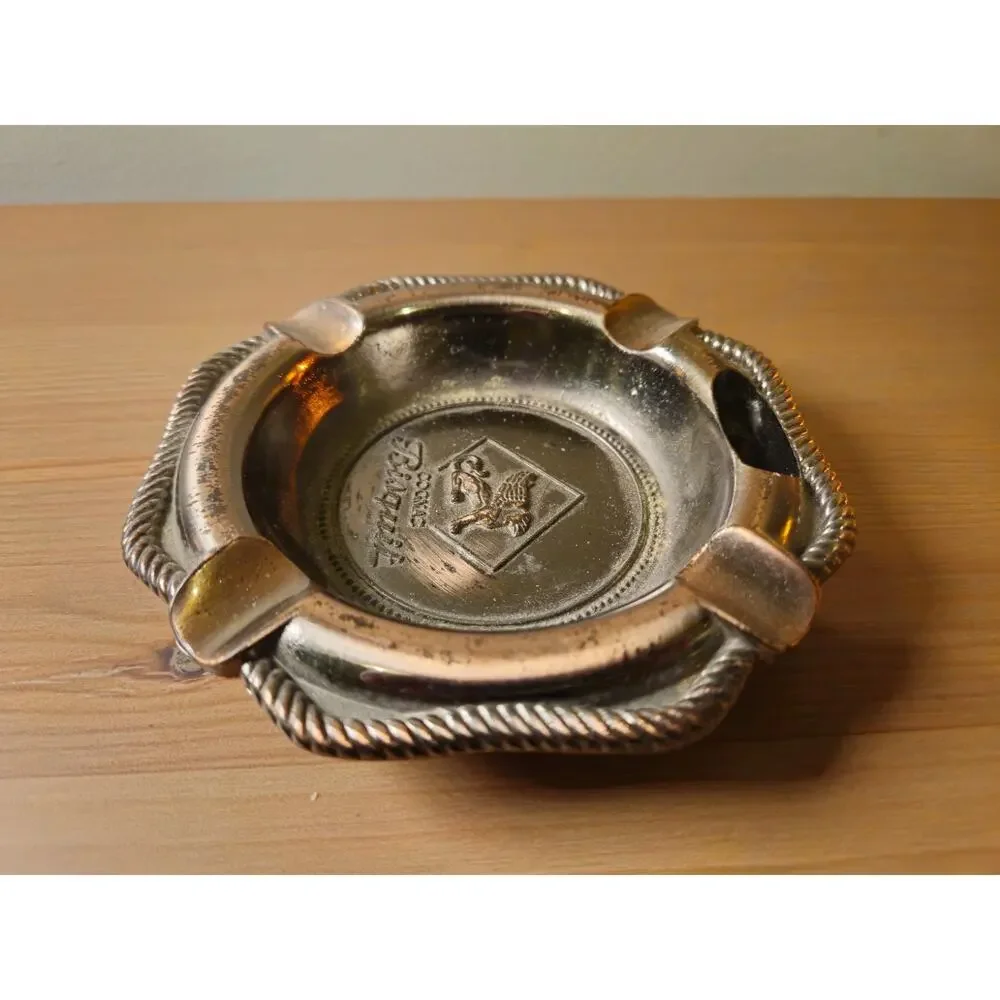 Cognac Bisquit Liquor Brass Cigar Ashtray 5